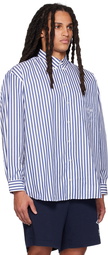 Sporty & Rich White & Blue 'S.R. Sport' Shirt