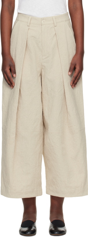 Photo: YMC Beige Deadbeat Trousers