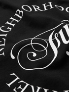 Neighborhood - Fury Logo-Print Cotton-Jersey T-Shirt - Black
