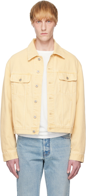 Photo: JACQUEMUS Beige 'The denim de-Nîmes' Denim Jacket