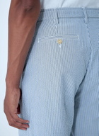 Noah Seersucker Belted Single-Pleat Pants
