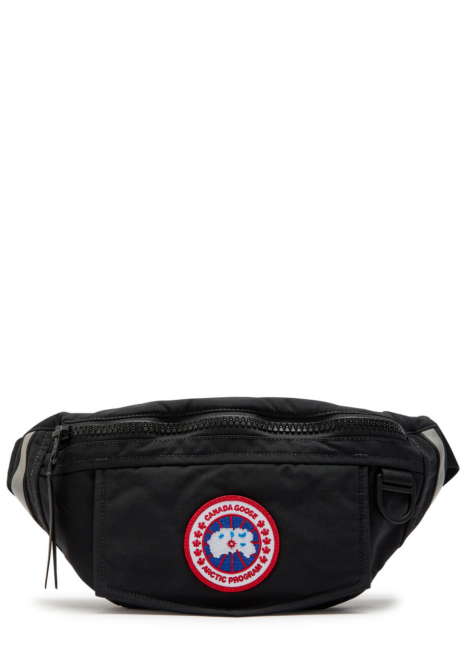 Canada Goose Logo-appliqué Twill Belt bag - Black - One Size