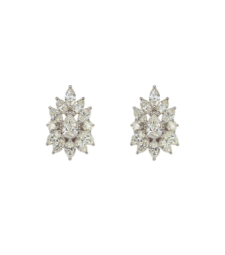 Photo: Yeprem Y-Not 18kt white gold earrings with diamonds