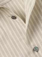 The Row - Ashford Striped Organic Cotton Shirt - Neutrals