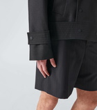 Burberry Cropped silk-blend trench coat