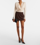 Wardrobe.NYC Draped jersey top