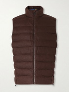 Polo Ralph Lauren - The Colden Logo-Embroidered Quilted Linen Vest - Brown
