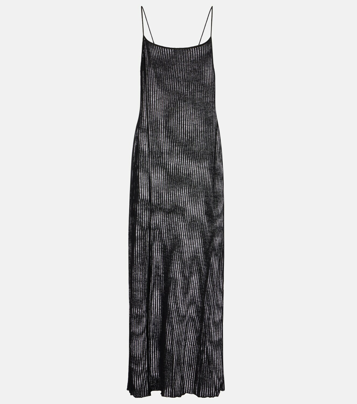 The Frankie Shop Sienna semi-sheer linen maxi dress