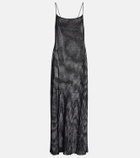 The Frankie Shop Sienna semi-sheer linen maxi dress