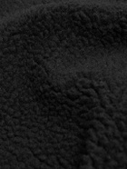 Manresa - Fleece and Canvas Hoodie - Black