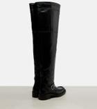 Saint Laurent Joe leather over-the-knee boots