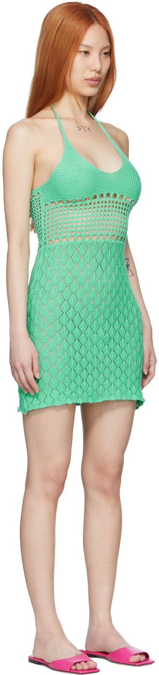 Gimaguas SSENSE Exclusive Green Mini Dress Gimaguas