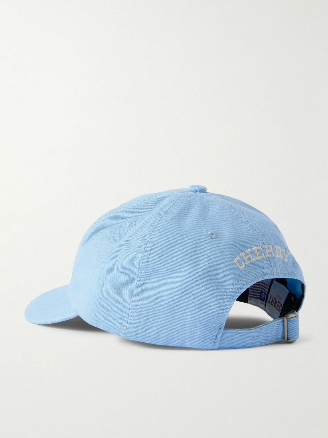 Cherry Los Angeles - Logo-Embroidered Embellished Cotton-Twill Baseball Cap