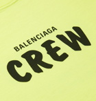 Balenciaga - Logo-Print Cotton-Jersey T-Shirt - Yellow