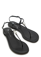 Giuseppe Zanotti Hobby 10 Crystal-embellished Leather Sandals Black