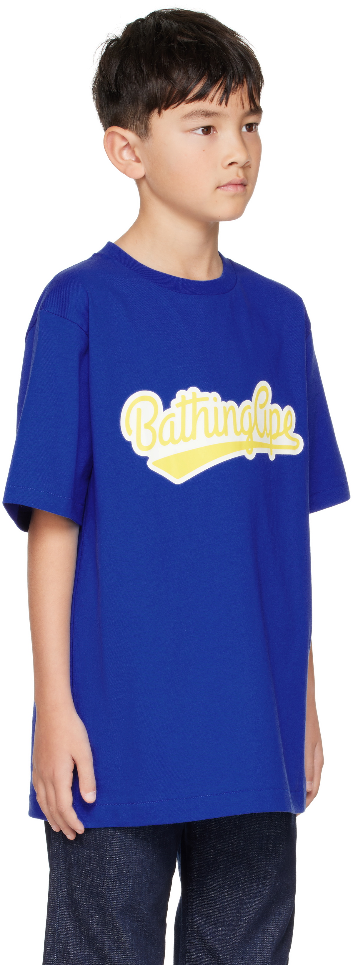 BAPE Kids Blue 'Bathing Ape' T-shirt A Bathing Ape