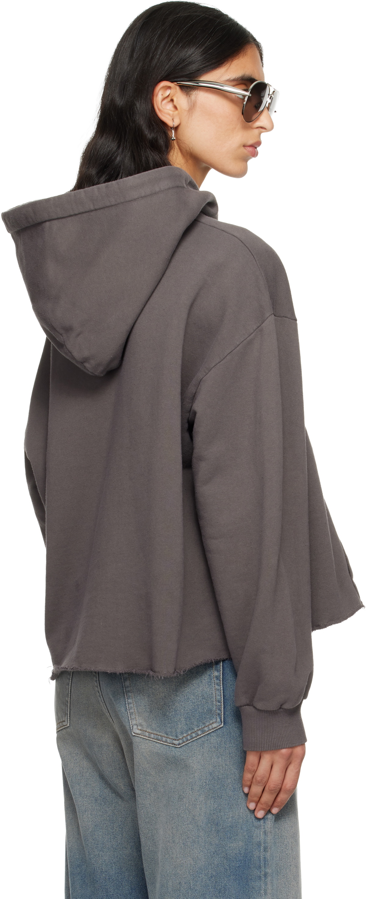 MM6 Maison Margiela Taupe Relaxed Hoodie