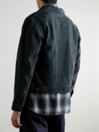 Nudie Jeans - Dante II Suede Trucker Jacket - Blue