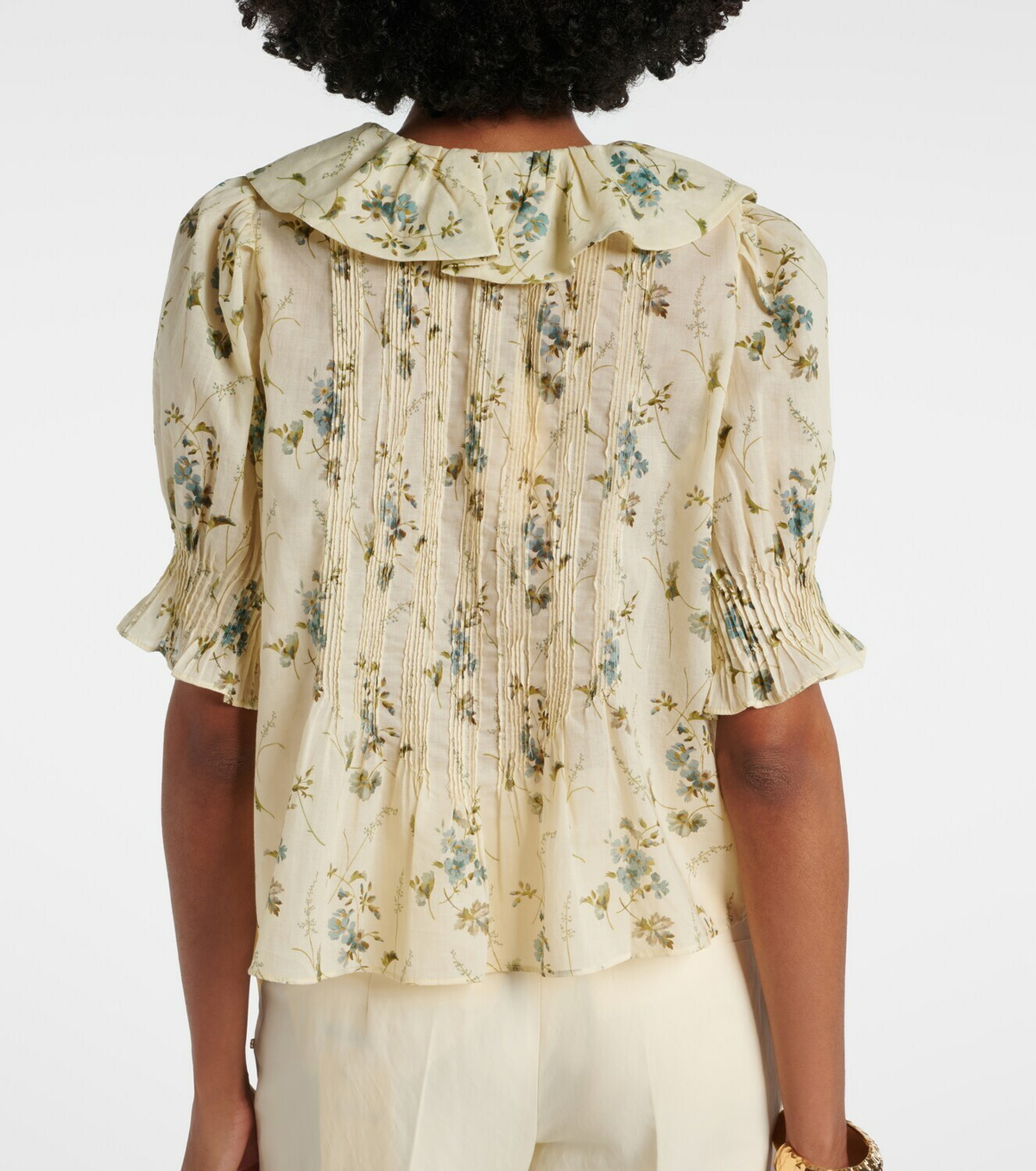 Dôen Henri floral cotton voile top
