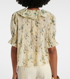 Dôen Henri floral cotton voile top