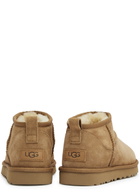 Ugg Classic Ultra Mini Suede Ankle Boots, Ankle Boots, Rubber Outsole TAN