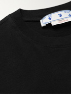 Off-White - Rave Flyer Skate Printed Cotton-Blend Jersey T-Shirt - Black
