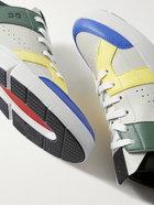 ON - The Roger Clubhouse Colour-Block Faux Leather and Mesh Tennis Sneakers - Gray