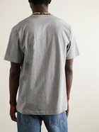 Acne Studios - Nash Logo-Appliquéd Cotton-Jersey T-Shirt - Gray