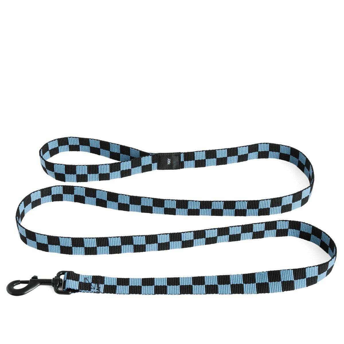 HAY Check Dog Leash in Blue/Black 