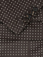 TOM FORD - Double-Breasted Polka-Dot Silk-Satin Tuxedo Jacket - Brown