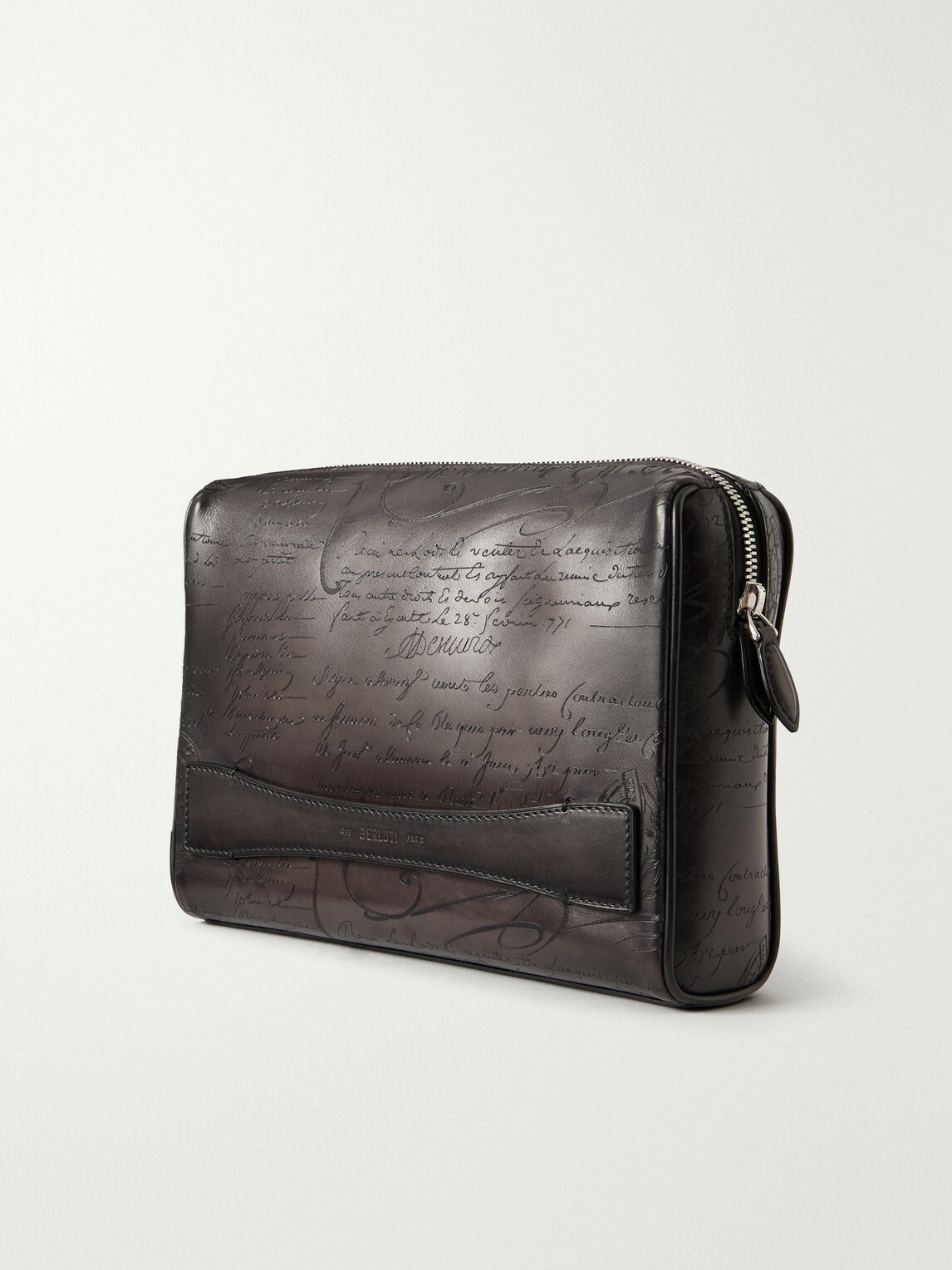 Berluti - Rosewood Neo Scritto Venezia Leather Pouch