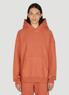 Champion - Logo Embroidered Hooded Sweatshirt in Brown