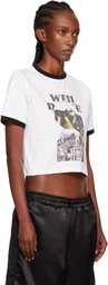 We11done White Poster Ringer T-shirt