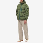 Stone Island Men's Nylon Metal Hooded Down Jacket in Olive