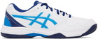 Asics White & Blue Gel-Dedicate 7 Sneakers