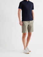 INCOTEX - Cotton-Blend Twill Shorts - Green - IT 46