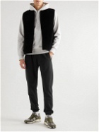 Onia - Tapered Garment-Dyed Cotton-Blend Jersey Sweatpants - Black