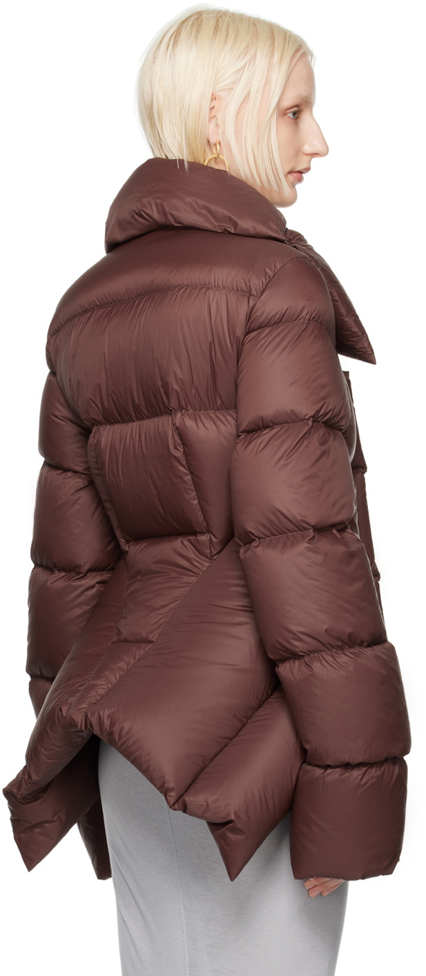 関税送料込【RICK OWENS】Porterville Naska ダウンジャケット Rick Owens Brown Porterville Naska Down Jacket Rick Owens