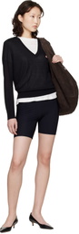 Loulou de Saison Black Julio LDS Fluid Cashmere Sweater