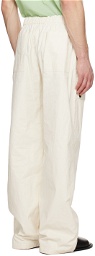 Ferragamo Off-White Drawstring Trousers