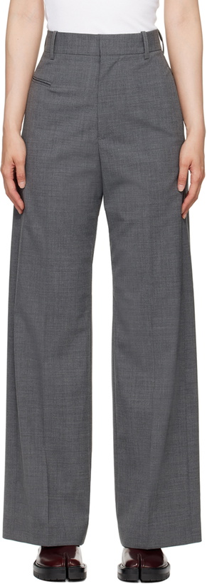 Photo: MM6 Maison Margiela Gray Stitch Trousers