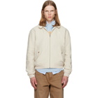 Polo Ralph Lauren Beige Linen Herringbone Windbreaker Jacket