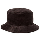 Acne Studios - Logo-Embroidered Stretch Cotton-Corduroy Bucket Hat - Brown