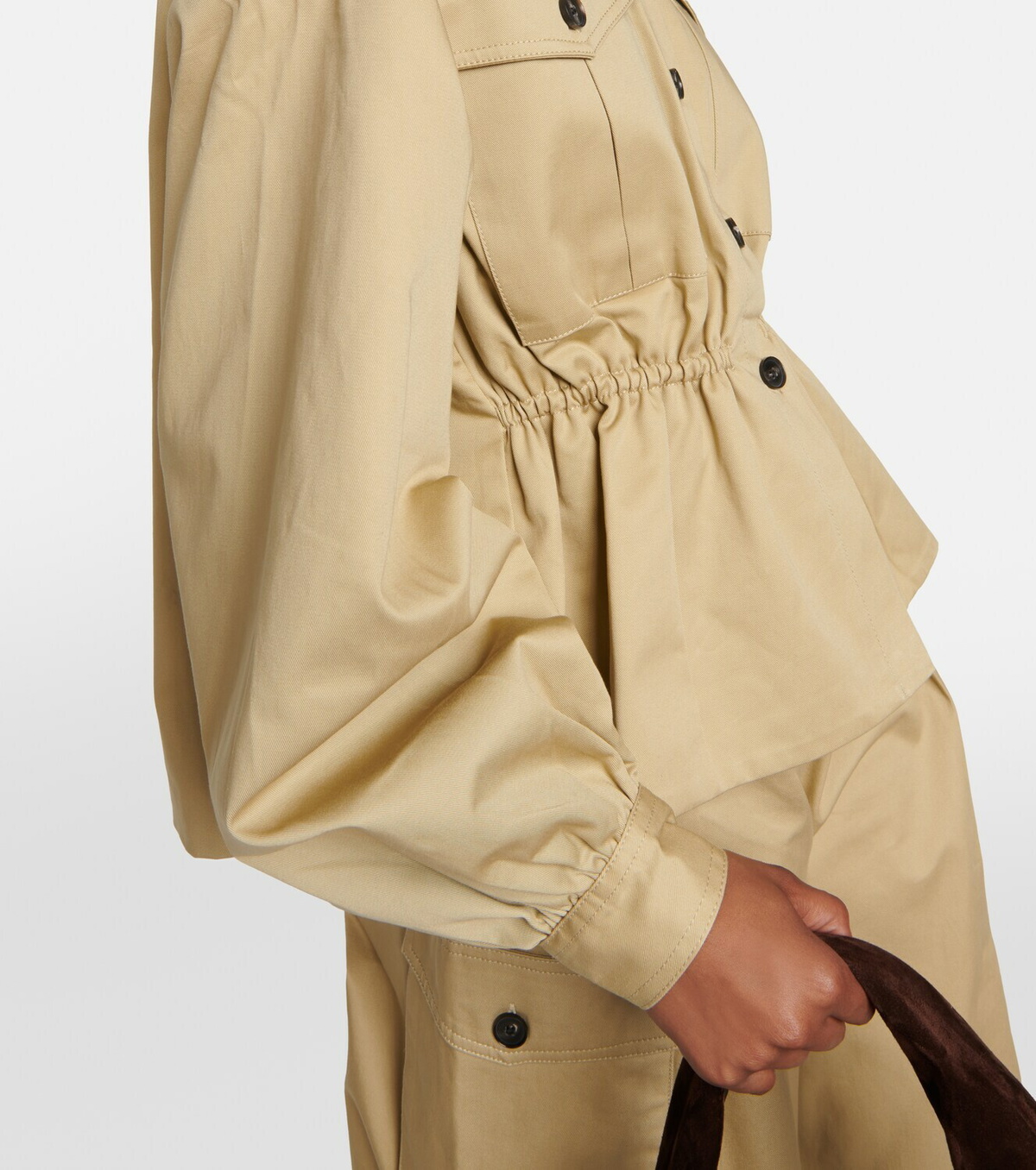 CO Cropped cotton jacket