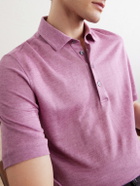 Zegna - Oasi Linen Polo Shirt - Pink