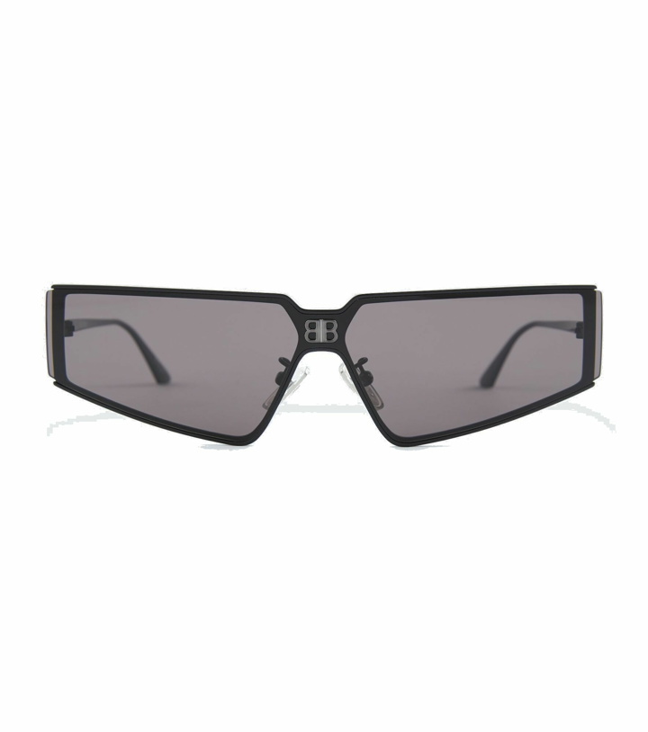 Photo: Balenciaga - Shield 2.0 rectangular sunglasses