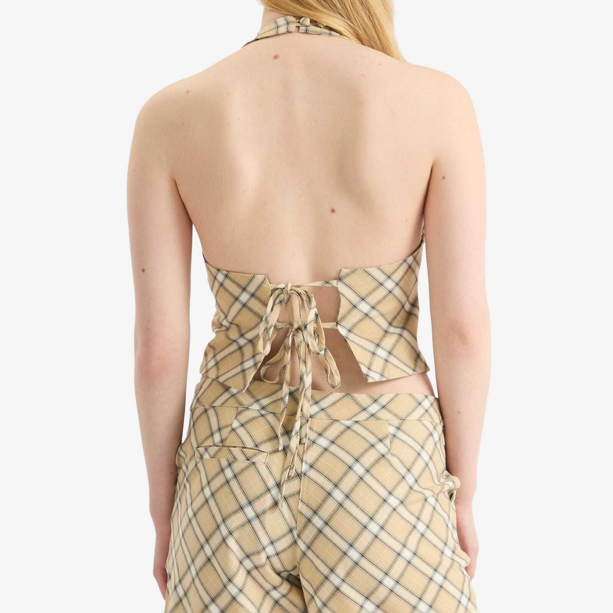 House Of Sunny Women's Sloane Check Waistcoat in Multi