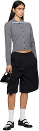 Sandy Liang Gray Roche Cardigan