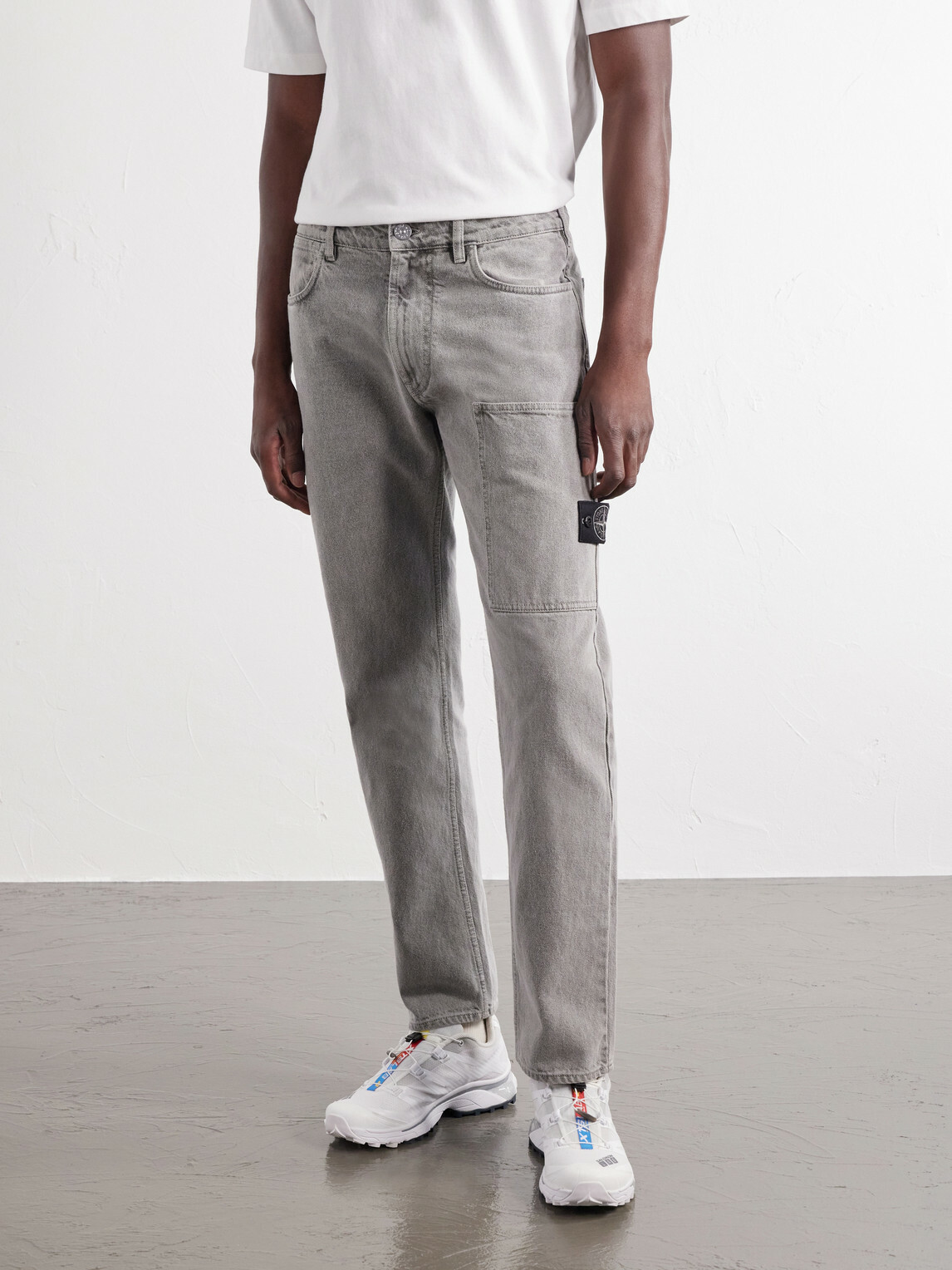 Stone Island - Straight-Leg Jeans - Gray