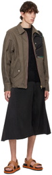 kolor Black Paneled Sweater
